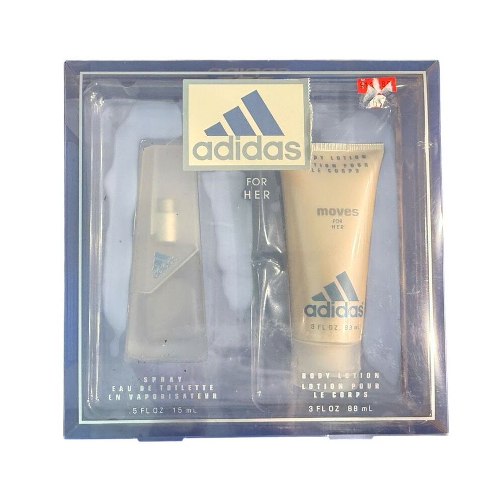 New by Adidas Moves For Her Gift Set of Spray & Lotion 0.5 fl.oz 3 fl oz